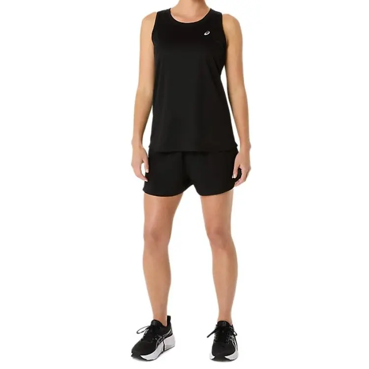 Asics SILVER TANK T-Shirt Women's High-Performance Black-3