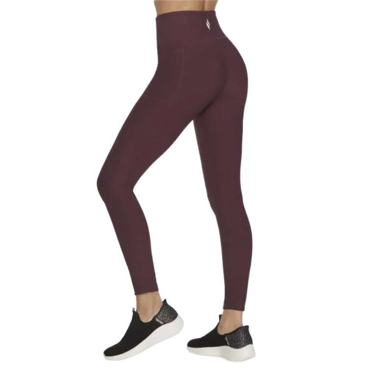 Skechers GO FLEX RIB Yoga Pants Women's Red BUPK-2