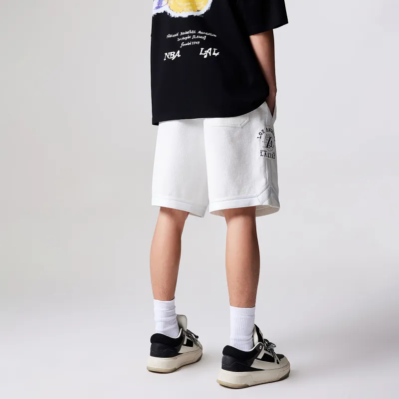 JACK JONES· x NBA Casual Shorts Men's A06 Raw White-4