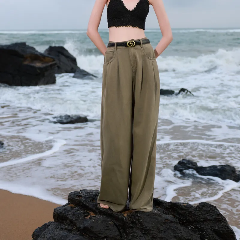 3COLOUR Jeans Women's Forest Green-3