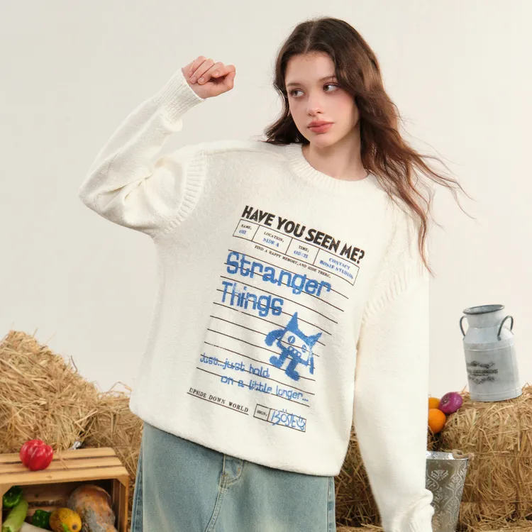 Bosieagender Sweater Unisex Ecru-5