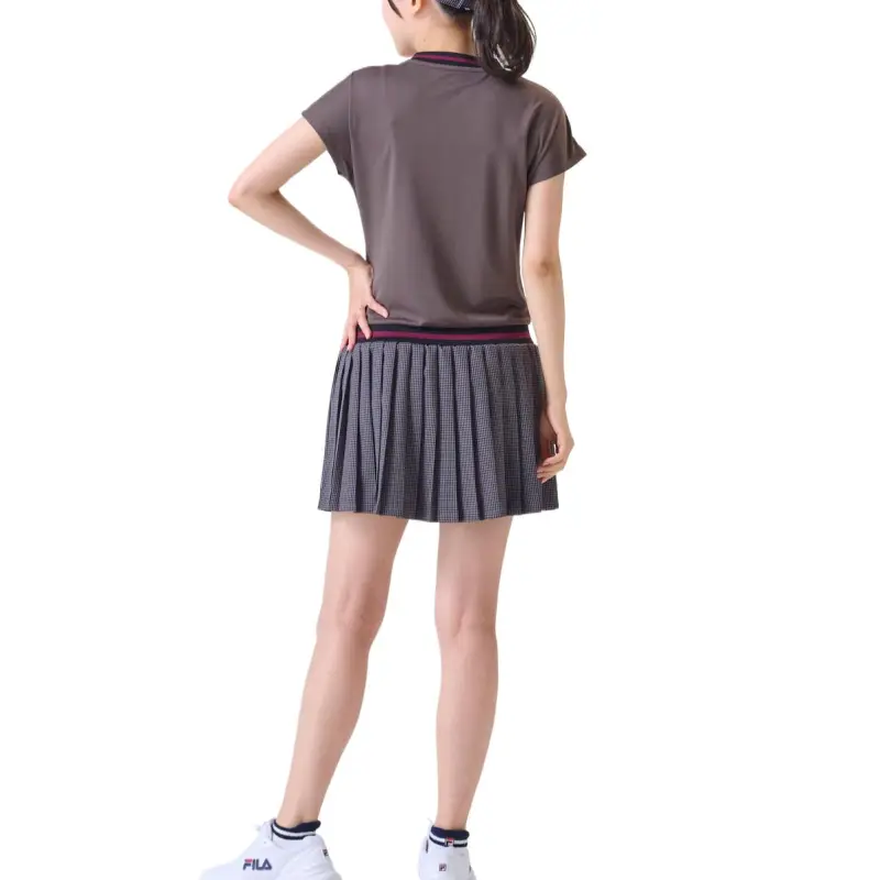 FILA Gun Club Short Sleeved Dresses Women's Dark Brown-4