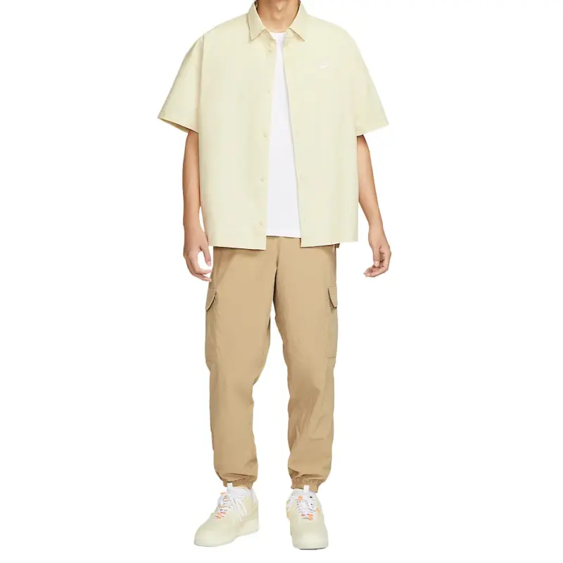 Nike Club SS25 Shirt Men's Light Khaki/white-2