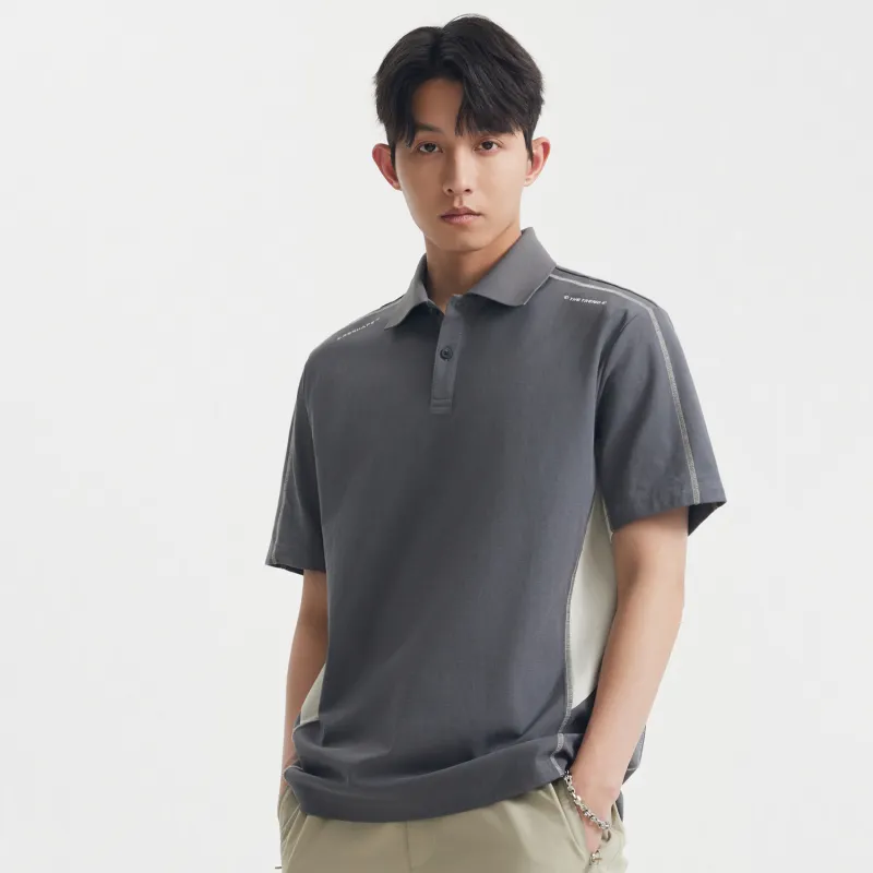 Cabbeen Polo Shirt Men's Medium Gray 36-4