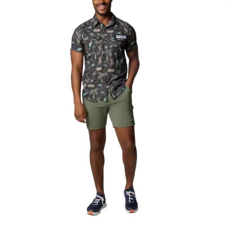 Columbia PFG Uncharted Shirt Men's Black Print-3