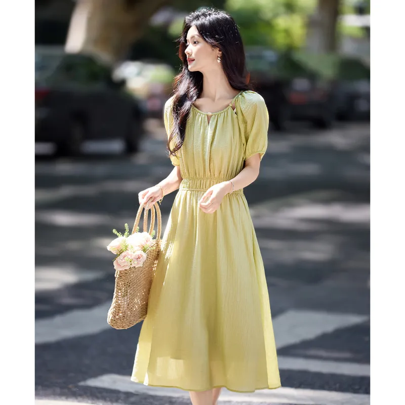 Still Quiet Short Sleeved Dress Women's-4