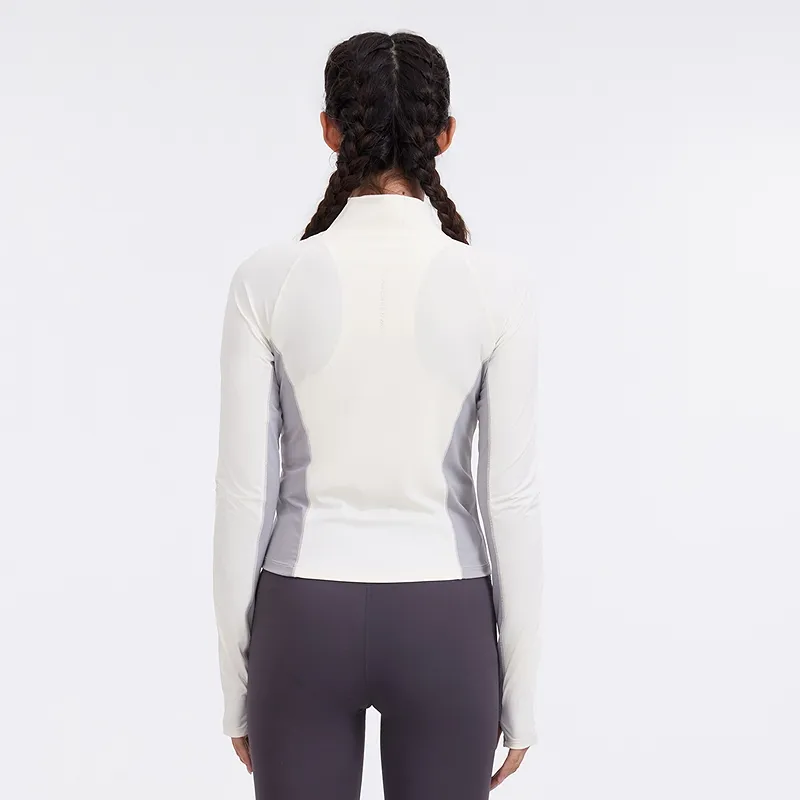 Metersbonwe UV Protection Sun Protection Clothing Women's White And Gray Combo-3
