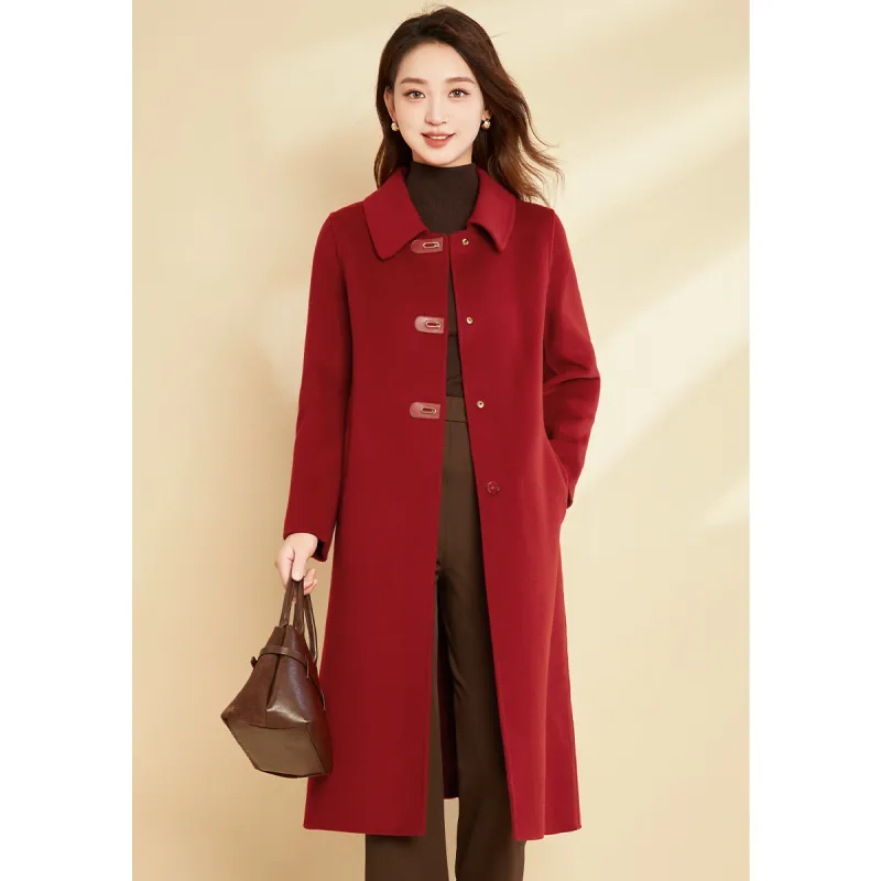 Mylan Spring, Fall, Winter Coat Loose Fit Women's Red Collection Brand, Stay Updated With Event Alerts-2