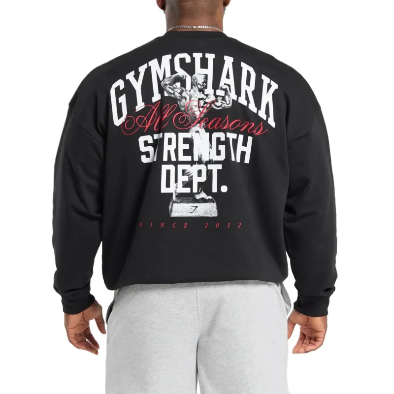 GYMSHARK Sweatshirt Men's Black-1