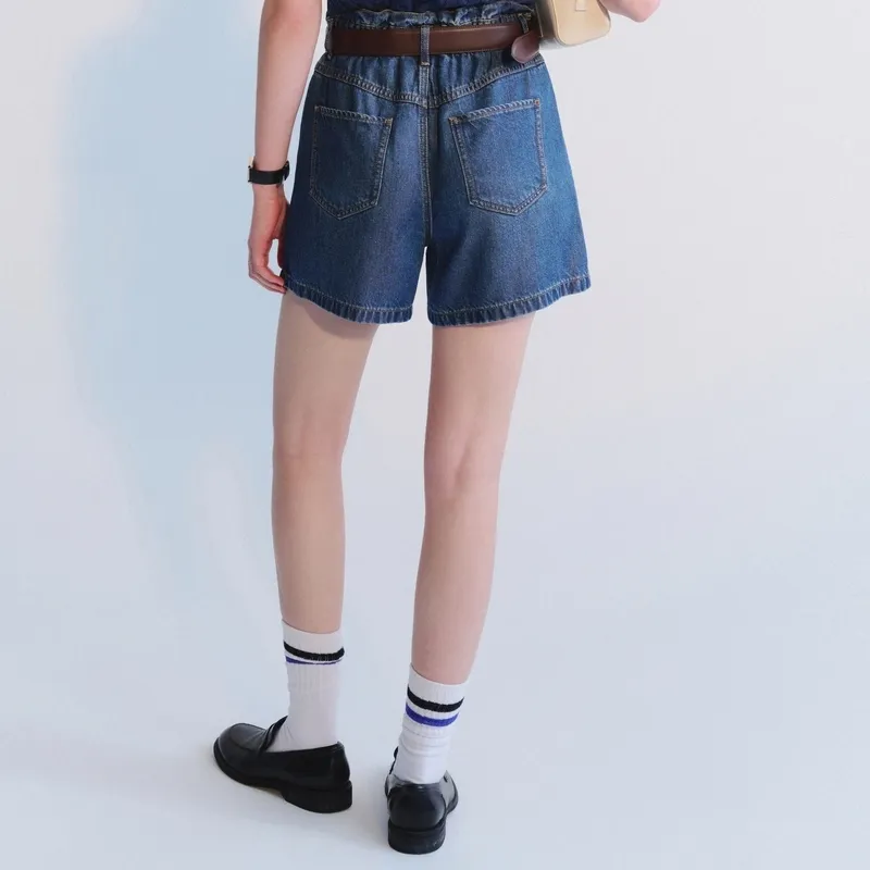 Teenie Weenie Denim Shorts Women's Medium Blue-4