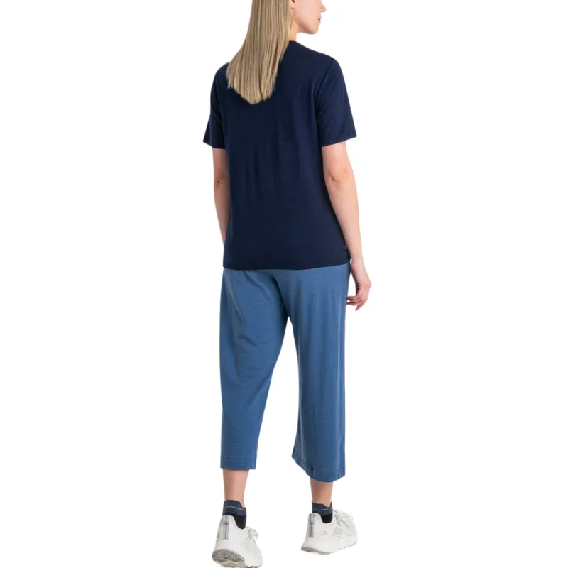 Icebreaker Regular T Shirt Women's Marine Blue-3