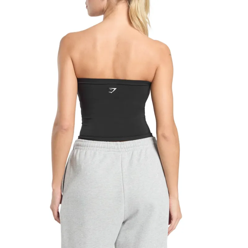 GYMSHARK Strapless Top Women's Black-1