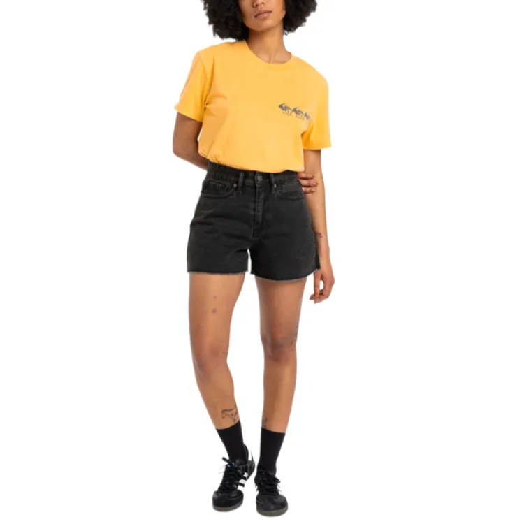 Quiksilver Regular T Shirt Women's Yellow-2