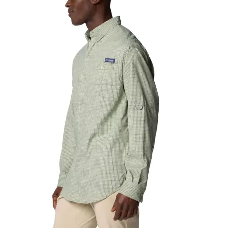 Columbia PFG Super Tamiami Shirt Men's Multicolor Plaid Fabric-2