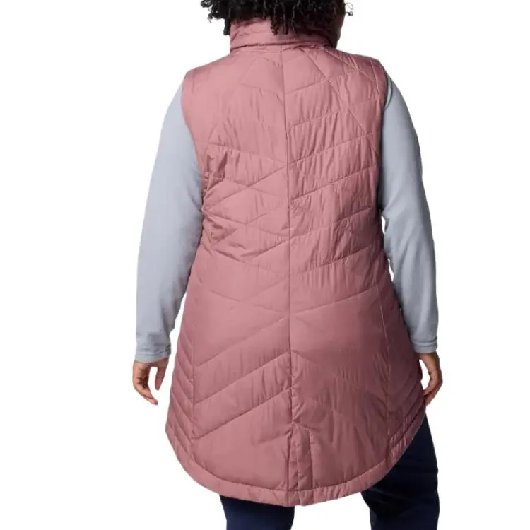 Columbia Heavenly Long Vest Plus Vest Women's Pink-1
