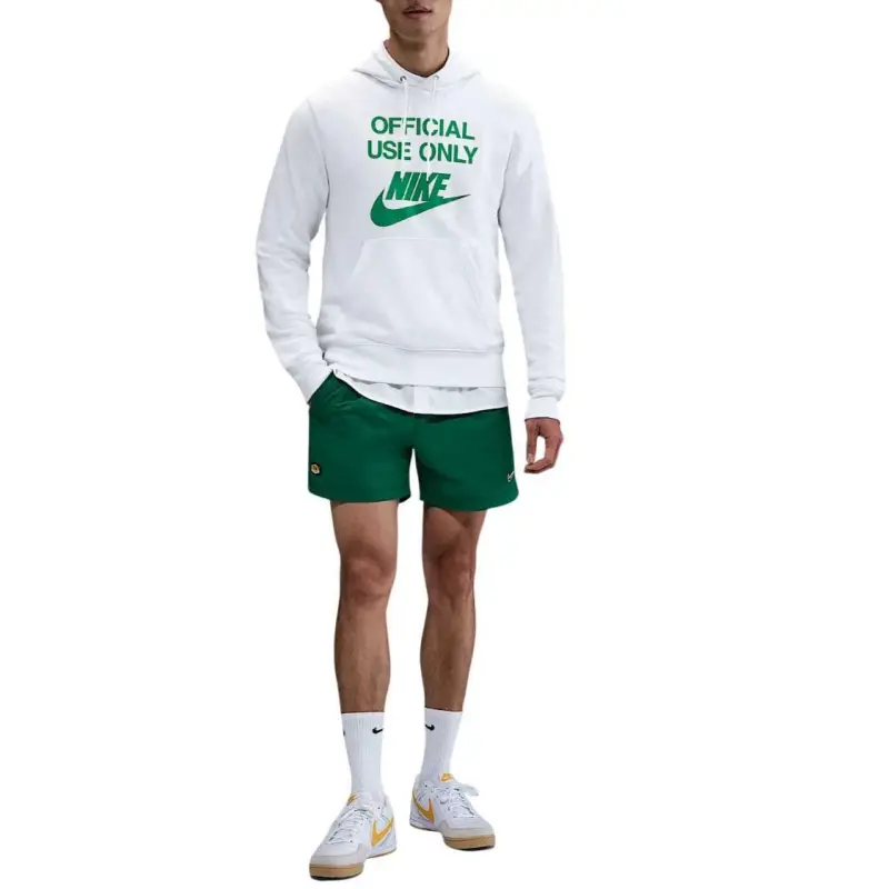 Nike Club SS25 Sweatshirt Men's White/White/Stadium Green-2
