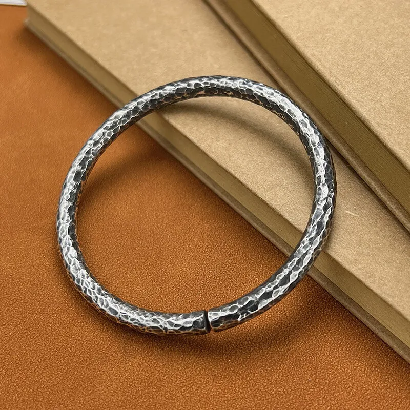 LIUXIN 999 Fine Silver Bangles Unisex-2