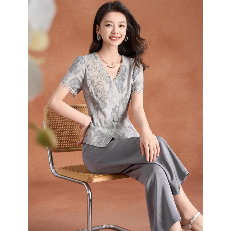 Mylan Casual Suits Women's Gray-2