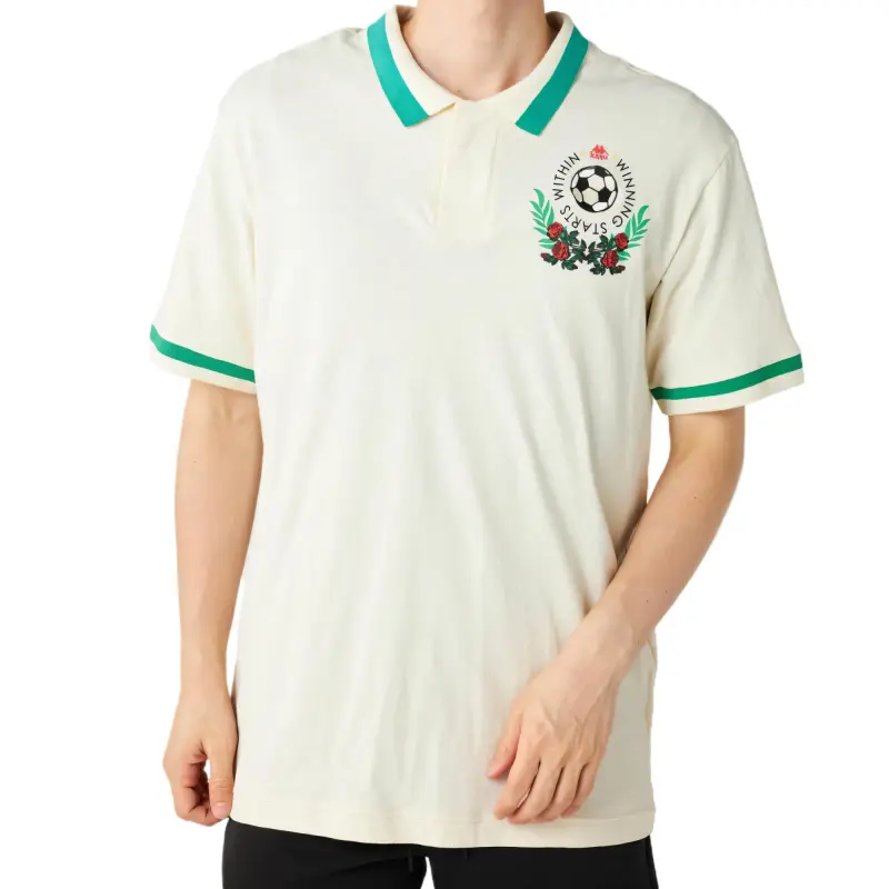 Kappa Polo Shirt Men's Light Beige-1