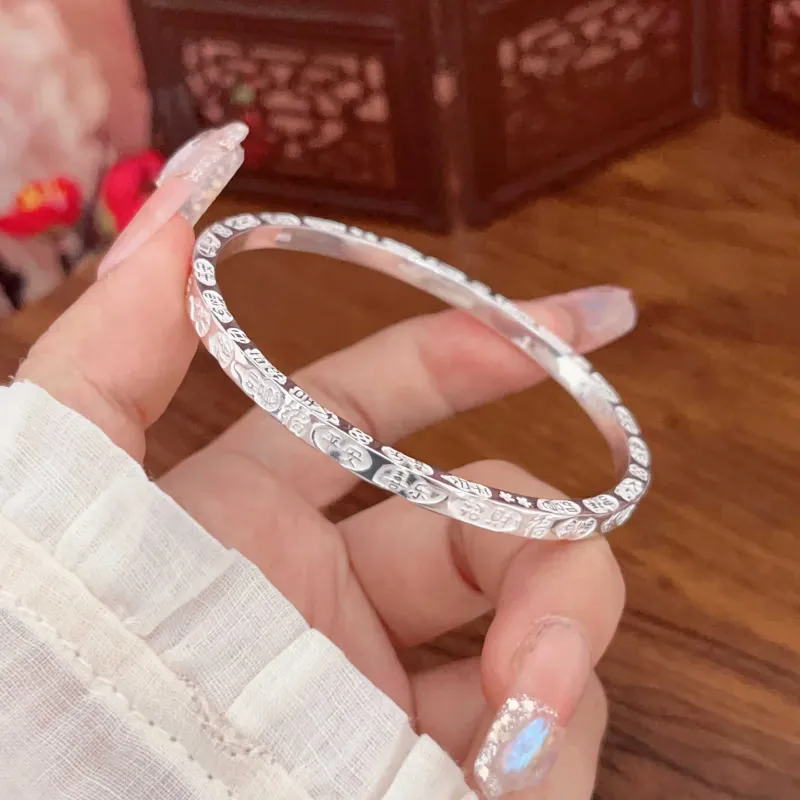 FUYUFU S999 Fine Silver Sterling Silver Bracelets Women's-4