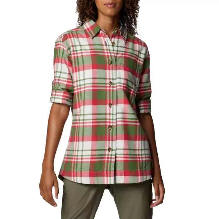 Columbia Holly Hideaway Flannel Shirt Women's Multi-grid-3