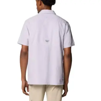 Columbia PFG Slack Tide Omni-Shade Omni-Wick Shirt Men's Lavender Pearl