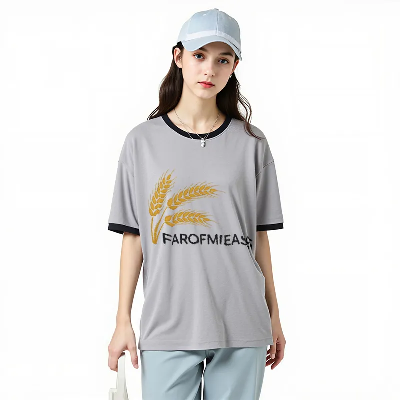 FAIRWHALE Drop Shoulder Sleeve T Shirt Women's-22