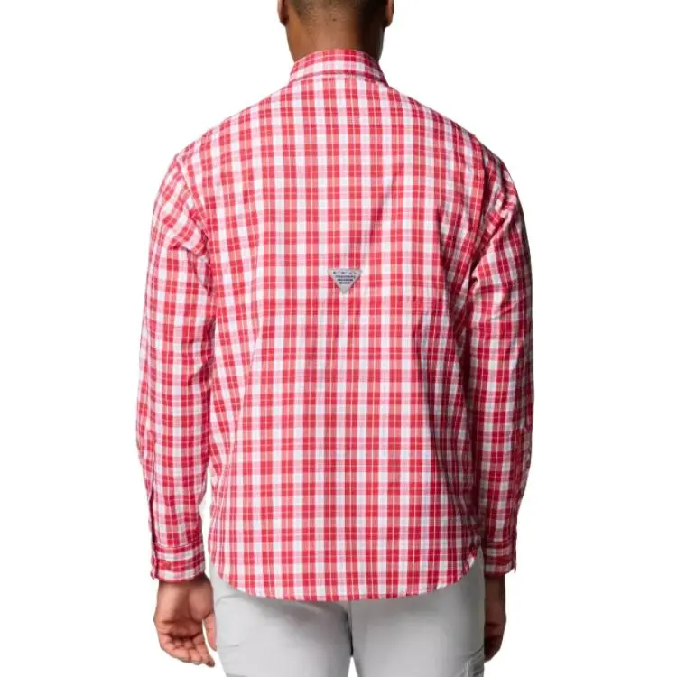 Columbia PFG Super Tamiami Shirt Men's Deep Red-1