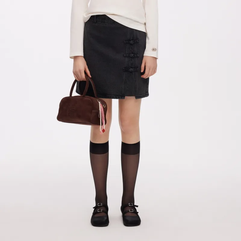 Teenie Weenie Casual Short Skirts Women's Black-2