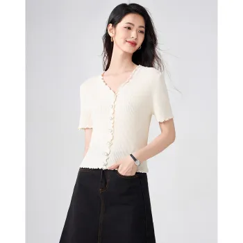 Love Elaine Regular T Shirt Women's Apricot
