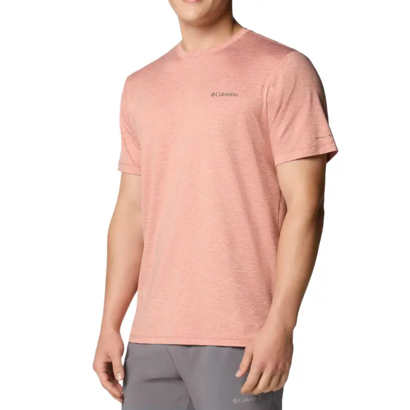 Columbia Tech Trail T-Shirt Men's Pink-2