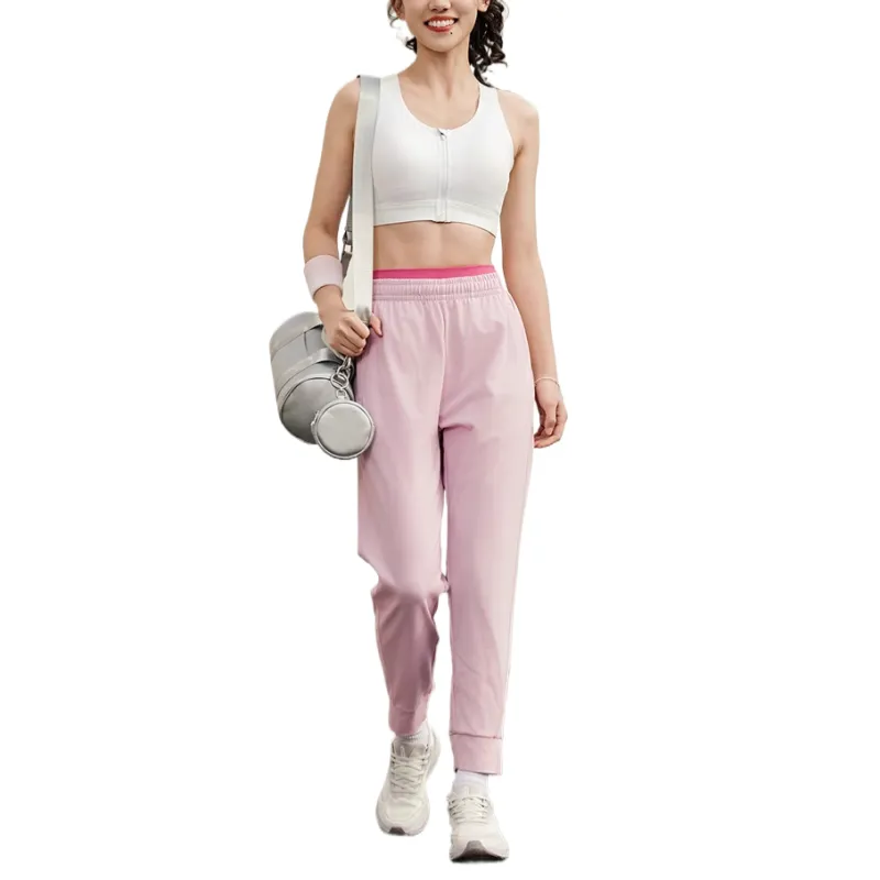 QIAODAN Casual Pants Women's Peony Pink-6