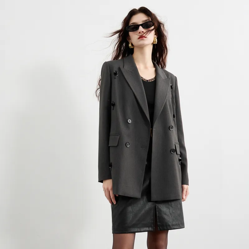 3COLOUR Business Suit Women's Deep Gray-6