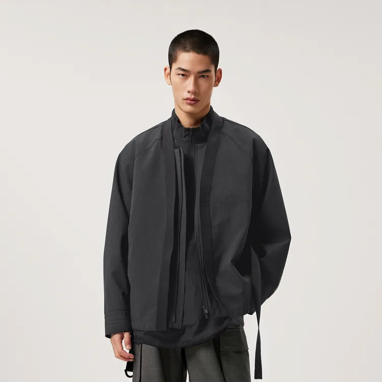 CROQUIS Jackets Men 070 Dark Mixed Gray-2