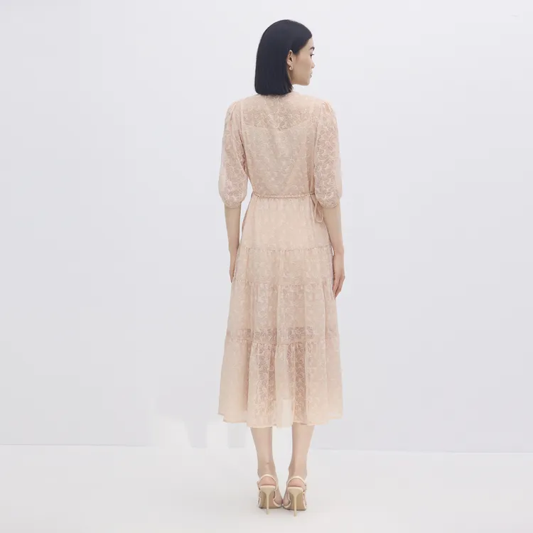 SHUIYUNJIAN Long Sleeved Dress Women's-5