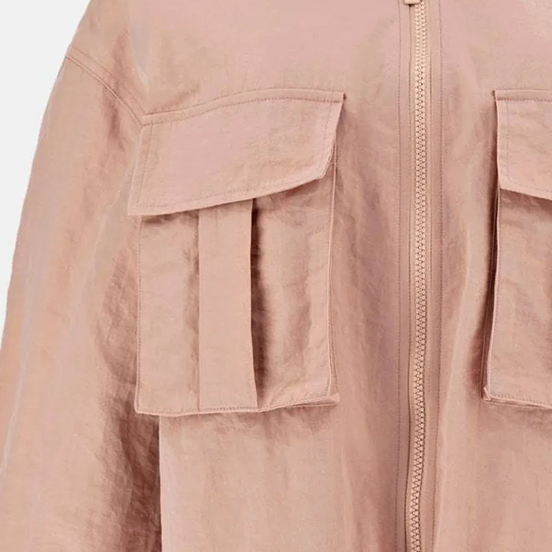 GUESS Cropped Coats Women's Rubber Pink-6