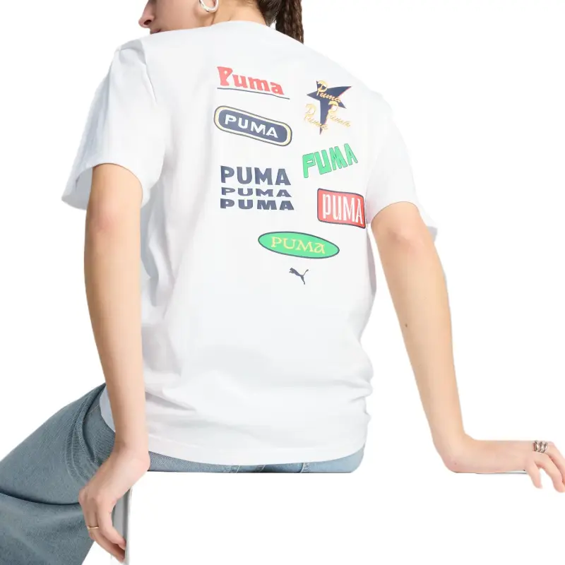PUMA Regular T Shirt Women's White-4