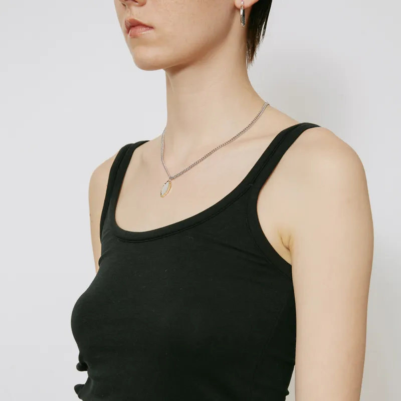 AHLOOPS 18K Gold Plated Copper Necklaces Unisex Gold-3