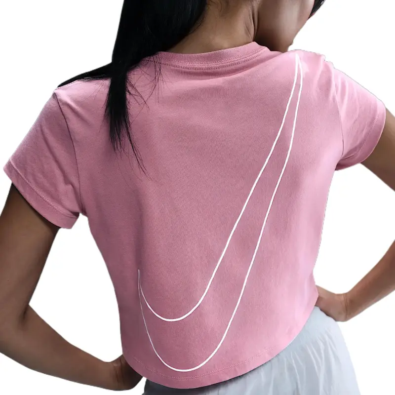 Nike Sportswear Club Women's Short Sleeve Cropped Graphic T Shirt-1