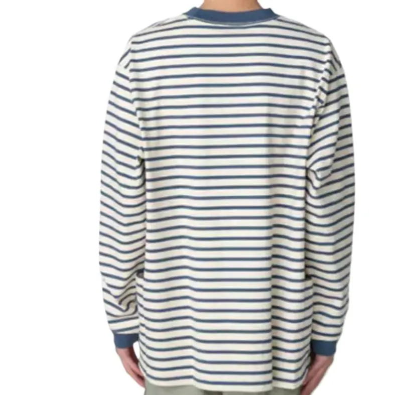 Snow Peak SS25 Heavy Cotton Border T Shirt Unisex-5