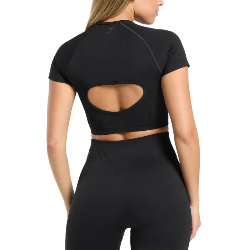 GYMSHARK Corset Seamless Crop Top Sport Vests Women's-1