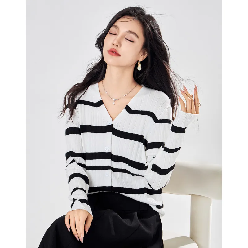 Love Elaine Spring, Fall Knitwear Loose Fit Women's White-6
