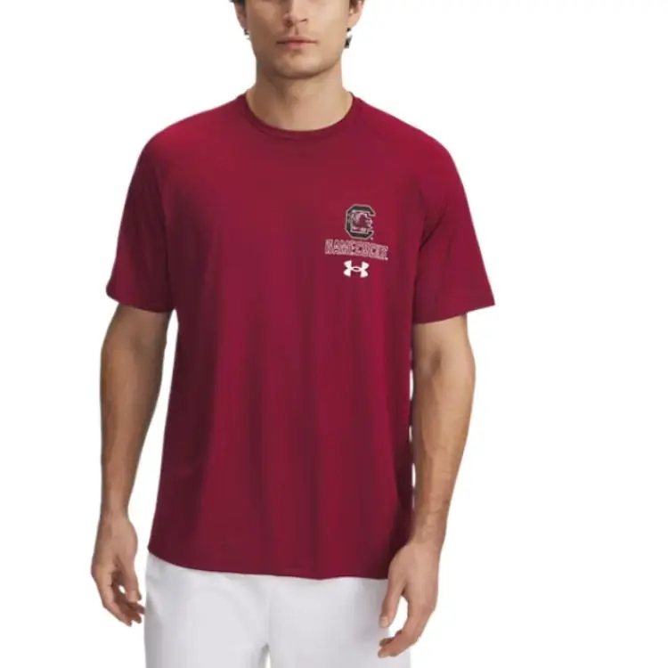 Under Armour TechCollegiate T Shirt Men's Red-2