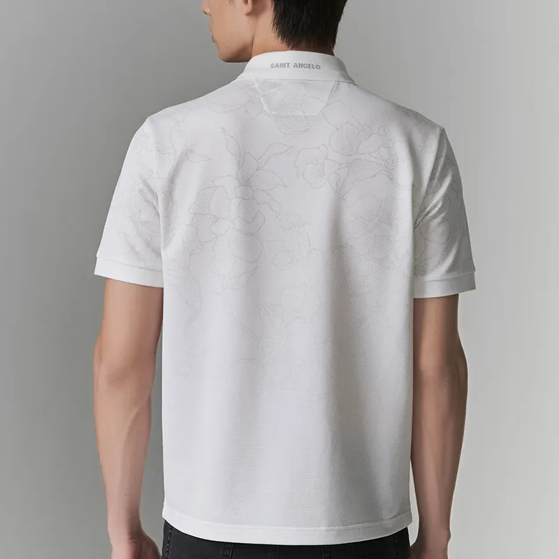 SAINT ANGELO Polo Shirts Unisex White-1