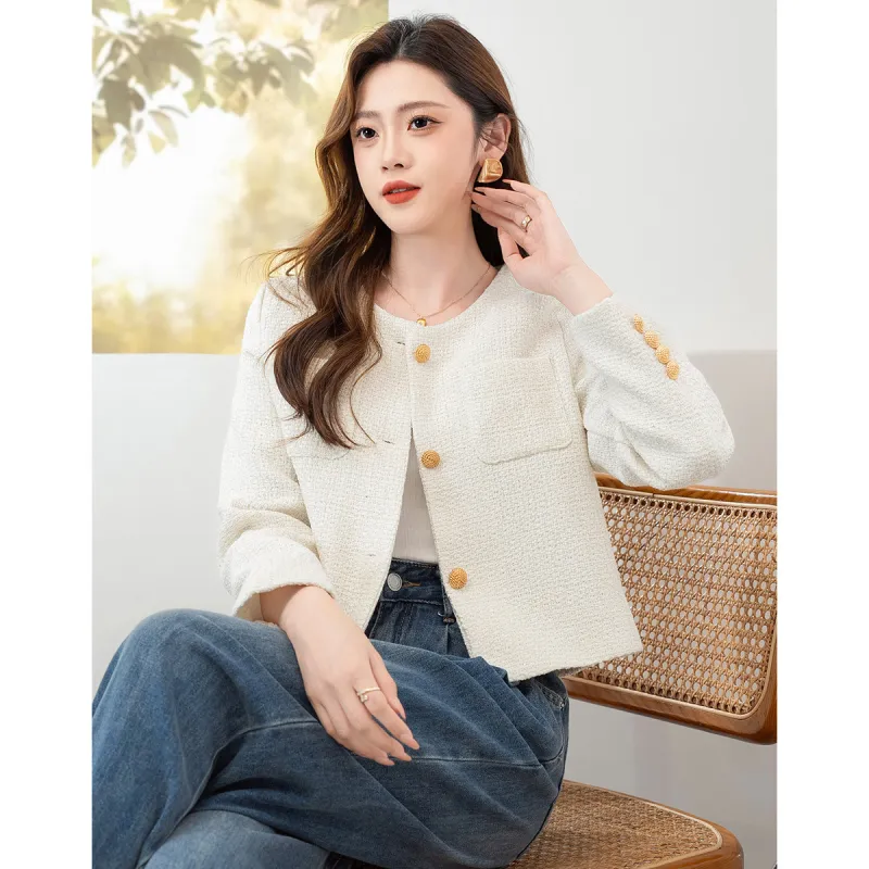 Like The Age Of Water Cropped Coat Women's White-2