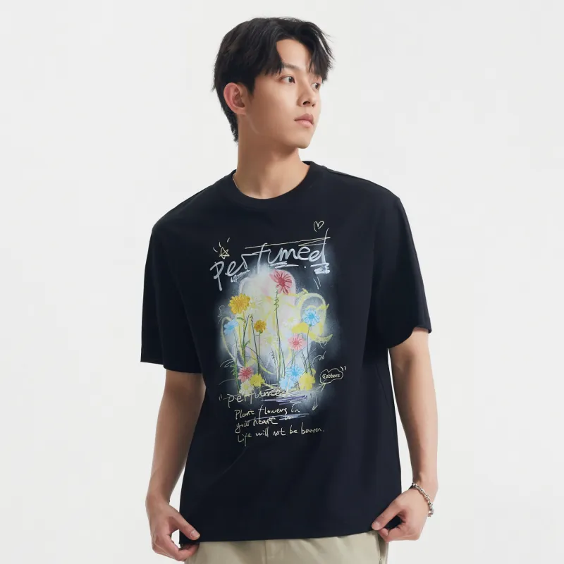 Cabbeen T Shirt Men's Coal Black 01-2