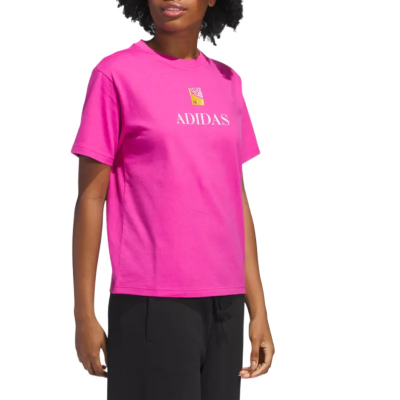 Adidas Free Shipping With AdiClub Jet Set Cabana Graphic Tee-3