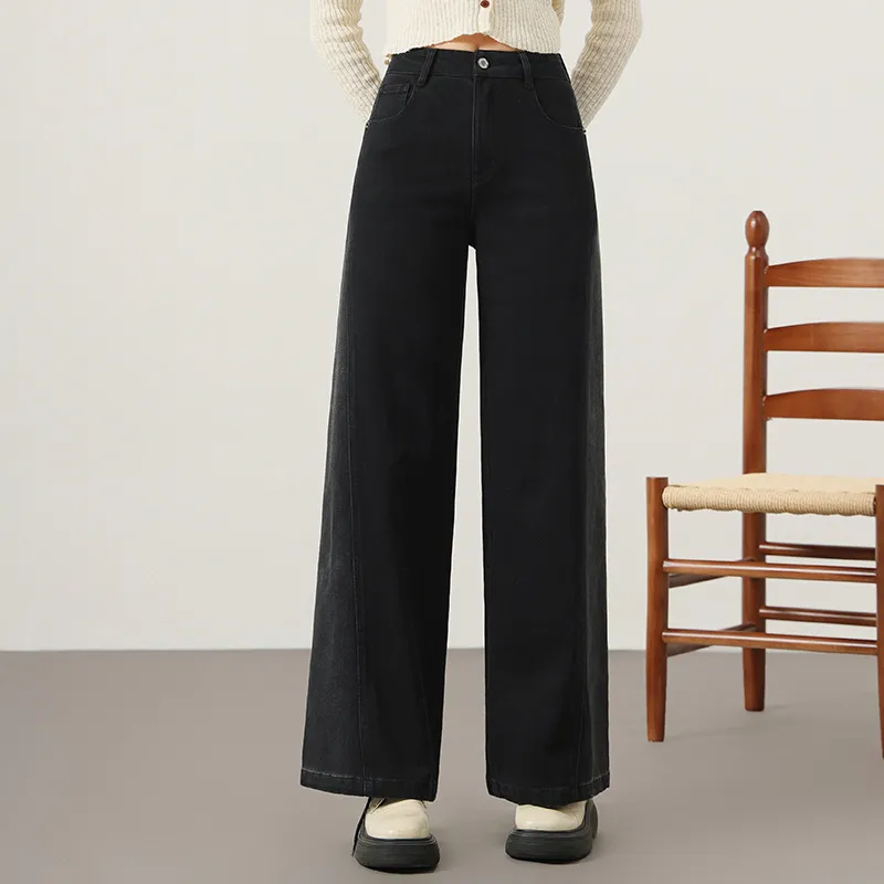 YUNGE Jeans Women's Black-1