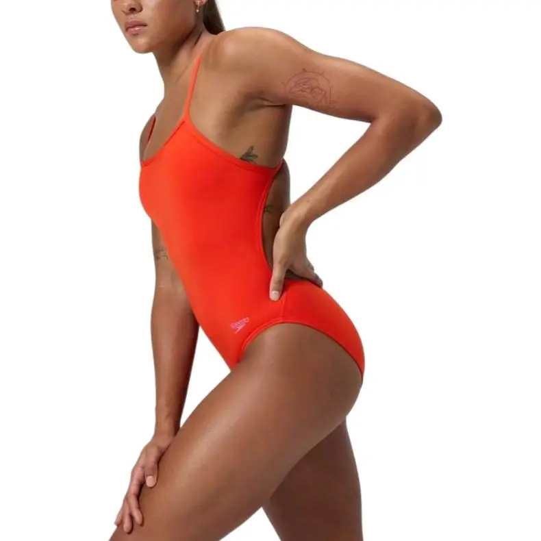 Speedo One piece Swimsuit Women's Orange-2