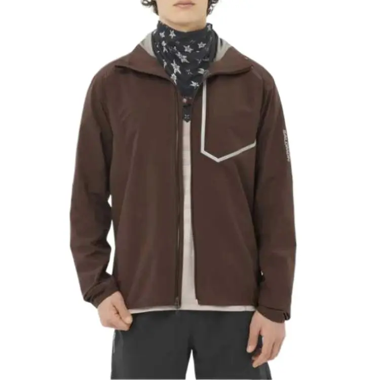 SALOMON BONATTI TRAIL Jackets Coats Men's Coffee-2
